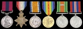A Great War D.C.M. group of six awarded to Corporal F. W. Gilkes, 2nd Battalion Hampshire Regiment

Distinguished...