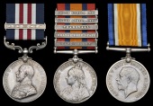 A Great War M.M. and Bar group of three awarded to Serjeant G. W. Ash, 15th Battalion Hampshire Regiment, late Royal...