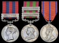 Three: Major P. G. Shewell, Military Accounts Department, late Hampshire Regiment

India General Service 1854-95,...
