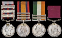 Four: Private A. Parvin, Hampshire Regiment

India General Service 1854-95, 3 clasps, Burma 1885-7, Burma 1887-89,...