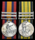 Pair: Private W. Shaw, Hampshire Regiment

Queen’s South Africa 1899-1902, 2 clasps, Transvaal, South Africa...