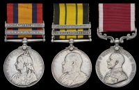 Three: Colour Serjeant I. M. G. Keeping, Hampshire Regiment

Queen’s South Africa 1899-1902, 2 clasps,...