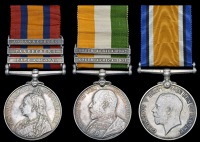 Three: Serjeant G. Baker, Royal Sussex Regiment, late Hampshire Regiment

Queen’s South Africa 1899-1902, 3...