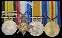 Four: Serjeant W. Huzzey, Hampshire Regiment

Africa General Service 1902-56, 2 clasps, Somaliland 1902-04,...