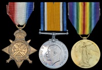 Three: Private W. Hoskins, 1st Battalion Hampshire Regiment

1914 Star (6023 Pte., 1/Hamps. R.); British War and...
