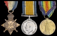 Three: Private B. Heymer, 2nd Battalion Hampshire Regiment, killed in action, Gallipoli, 6 August 1915

1914-15...