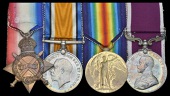 Four: Serjeant H. S. Brookbanks, Hampshire Regiment

1914-15 Star (6672 Sjt., Hamps. R.); British War and Victory...