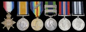 Six: Captain H. E. Warry, 12th Battalion Hampshire Regiment and Indian Army

1914-15 Star (Capt., Hamps. R.);...