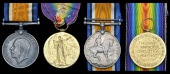 Pair: Private L. W. Andrews, Hampshire Regiment
British War and Victory Medals (203208 Pte., Hamps. R.)

Pair:...