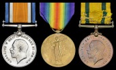 Three: Serjeant C. E. Pitman, Hampshire Regiment

British War and Victory Medals (305378 Sjt., Hamps. R.);...