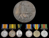 Family group:

Three: Acting Colour Serjeant F. C. R. Noyce, 1/5th Battalion Hampshire Regiment, who died in...
