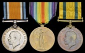Three: Private E. Stubbs, Hampshire Regiment

British War and Victory Medals (355211 Pte., Hamps. R.); Territorial...