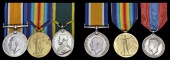 Three: Acting Serjeant G. H. Mason, Hampshire Regiment
British War and Victory Medals (280064 A. Sjt., Hamps. R.);...