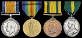Four: Acting Serjeant R. Gladstone, Hampshire Regiment

British War and Victory Medals (206148 A. Sjt., Hamps....