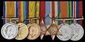 Seven: Major C. E. Hoare, Hampshire Regiment

British War Medal 1914-20 (Major); Victory Medal 1914-19, naming...
