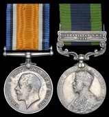 Pair: Private W. Grayer, Hampshire Regiment

British War Medal 1914-20 (2769 Pte., Ha,ps. R.); India General...