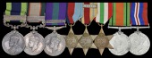 Eight: Private E. V. Meacher, Hampshire Regiment

India General Service 1908-35, 1 clasp, North West Frontier 1935...