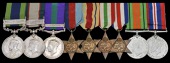 Nine: Private N. Down, Hampshire Regiment

India General Service 1908-35, 1 clasp, North West Frontier 1935...