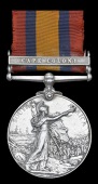 Queen’s South Africa 1899-1902, 1 clasp, Cape Colony (3594 Pte. A. Michelson, 6th Dragoon Gds.) contact marks,...