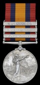 Queen’s South Africa 1899-1902, 3 clasps, Cape Colony, Orange Free State, Transvaal (5075 Pte. H. Clarke,...