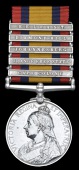 Queen’s South Africa 1899-1902, 5 clasps, Cape Colony, Orange Free State, Johannesburg, Diamond Hill, Belfast...