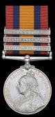 Queen’s South Africa 1899-1902, 3 clasps, Relief of Kimberley, Orange Free State, Transvaal (3339 Pte. E. Smith,...