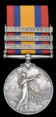 Queen’s South Africa 1899-1902, 3 clasps, Cape Colony, Orange Free State, Transvaal (3922 Pte. J. Barrett, 14th...