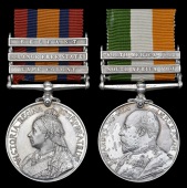 Pair: Private T. Boyce, 14th & 15th Hussars

Queen’s South Africa 1899-1902, 3 clasps, Cape Colony, Orange Free...