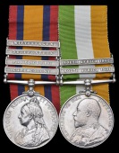 Pair: Private J. Bapton, 16th Lancers

Queen’s South Africa 1899-1902, 4 clasps, Cape Colony, Paardeberg,...