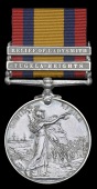 Queen’s South Africa 1899-1902, 2 clasps, Tugela Heights, Relief of Ladysmith (2880 Pte. G. Lockley, Lanc. Fus.)...