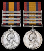 Queen’s South Africa 1899-1902 (2), 4 clasps, Cape Colony, Orange Free State, Transvaal, South Africa 1902 (9795...