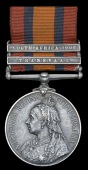 Queen’s South Africa 1899-1902, 2 clasps, Transvaal, South Africa 1902 (7822 Pte. H. Chadwick, Vol. Coy. Cheshire...