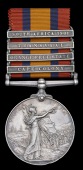 Queen’s South Africa 1899-1902, 4 clasps, Cape Colony, Orange Free State, Transvaal, South Africa 1901 (6184 Pte....