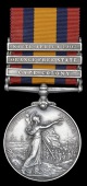 Queen’s South Africa 1899-1902, 3 clasps, Cape Colony, Orange Free State, South Africa 1902 (7263 Pte. F. M. West,...