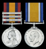 Pair: Artificer Engineer H. Heyes, Royal Navy, late Private, Volunteer Company Loyal North Lancashire...