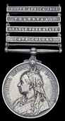 Queen’s South Africa 1899-1902, 4 clasps, Cape Colony, Orange Free State, Transvaal, South Africa 1902 (7537 Pte....