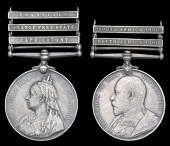 Pair: Private G. Hall, King’s Royal Rifle Corps

Queen’s South Africa 1899-1902, 3 clasps, Cape Colony, Orange...