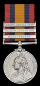 Queen’s South Africa 1899-1902, 3 clasps, Cape Colony, Orange Free State, South Africa 1902 (3681 Serjt-Dmr. G. C....