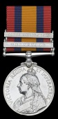Queen’s South Africa 1899-1902, 2 clasps, Transvaal, South Africa 1902 (7141 Pte. G. Shaw, Gordon Highrs. M.I.)...