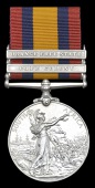 Queen’s South Africa 1899-1902, 2 clasps, Cape Colony, Orange Free State (1512 Serjt. J. Ferrin, Rl. Irish Rif.)...
