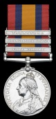 Queen’s South Africa 1899-1902, 3 clasps, Cape Colony, Orange Free State, Transvaal (182 Pte. H. Ferns, R. Irish...
