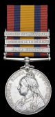 Queen’s South Africa 1899-1902, 3 clasps, Cape Colony, Tugela Heights, Relief of Ladysmith (2888 Pte. J. Mann, Rl....