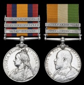 Pair: Serjeant J. Rae, Argyle and Sutherland Highlanders

Queen’s South Africa 1899-1902, 3 clasps, Cape Colony,...