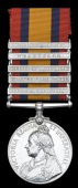 Queen’s South Africa 1899-1902, 5 clasps, Tugela Heights, Orange Free State, Relief of Ladysmith, Transvaal,...