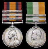 Pair: Gunner J. Fairminer, Royal Horse Artillery

Queen’s South Africa 1899-1902, 3 clasps, Cape Colony,...
