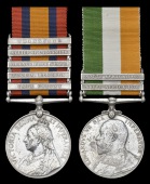Pair: Gunner W. Hooker, 66th Battery, Royal Field Artillery

Queen’s South Africa 1899-1902, 5 clasps, Cape...