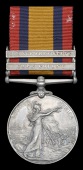 Queen’s South Africa 1899-1902, 2 clasps, Cape Colony, Orange Free State (2612 Gnr. J. McDaid, Donegal R.G.A.)...