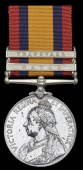Queen’s South Africa 1899-1902, 2 clasps, Natal, Transvaal (2672 Gnr. F. Donachan, Edin. Coy. R.G.A.) very fine	...