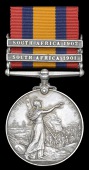 Queen’s South Africa 1899-1902, 2 clasps, South Africa 1901, South Africa 1902 (Civ. Whlr. T. E. Wallis, A.O.D.)...