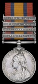 Queen’s South Africa 1899-1902, 4 clasps, Cape Colony, Orange Free State, Transvaal, South Africa 1901 (3379 Sgt....